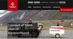 Desktop Screenshot of landsbjorg.is
